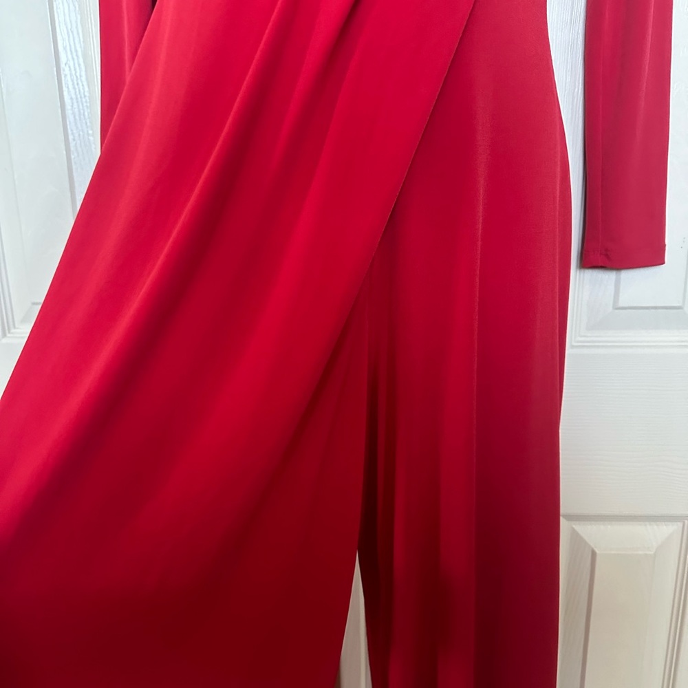 Elegant Red Jumpsuit by EX Coast Red Jumpsuit Size 6 - Picture 8 of 14